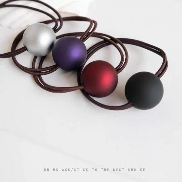 5 PCS BEAD HAIR BANDS HB218