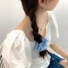 5 PCS BLUE FLOWERS HAIR BAND HB004