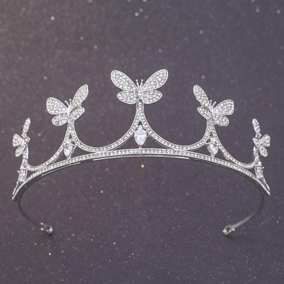 Silver Bridal Crown AC111