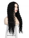 NATURAL BLACK LONG CURLY MIDDLE PART LACE WIG MPL003