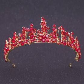 Red Diamond Bridal Crown AC091