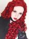 Red waist length curly Synthetic Lace Wig-SNY007