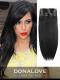 Off Black indian remy clip in hair extensions SD003