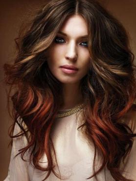 Ombre and Balayage indian remy clip in hair extensions OD024