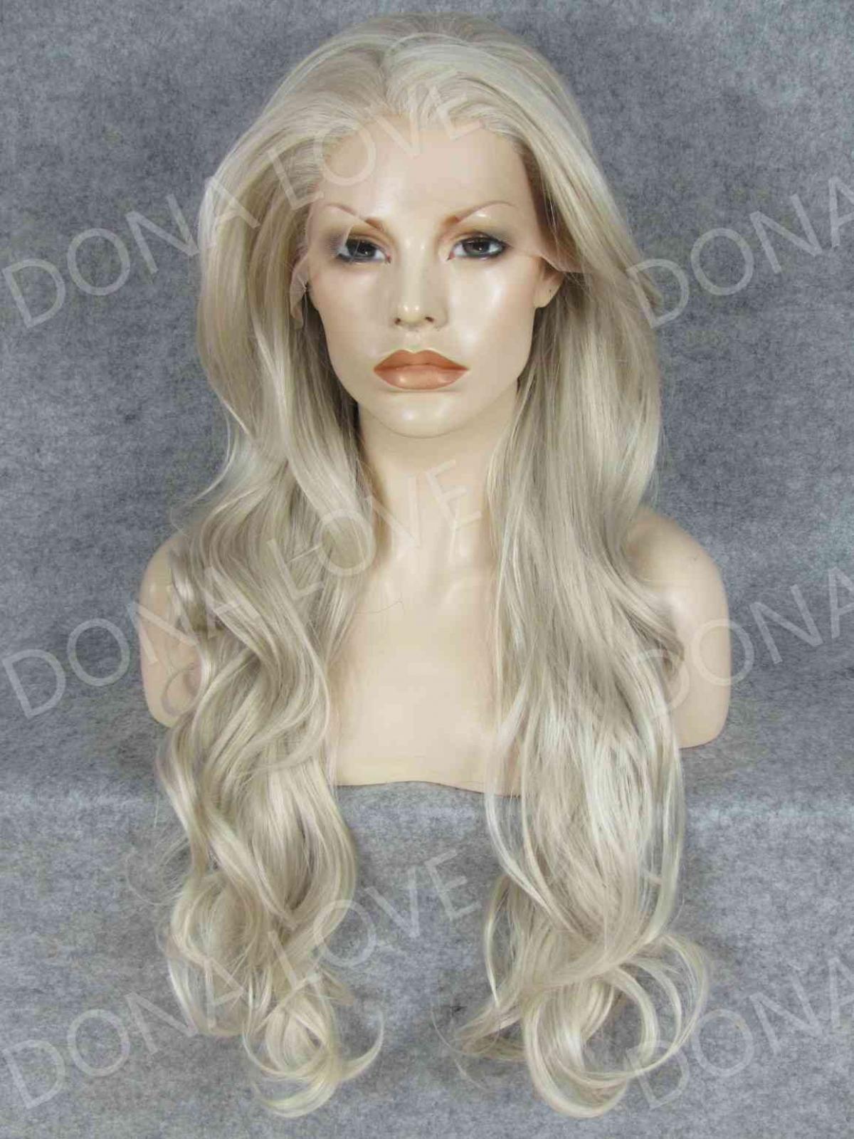 Gray Waist Length Wavy Synthetic Lace Wig Sny067 Home Donalovehair