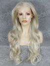 Dark honey blonde waist length Wavy Synthetic Lace Wig-SNY067