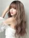 2019 New Gray Pink Synthetic Waist Length Wavy Wefted Cap Wig LG039