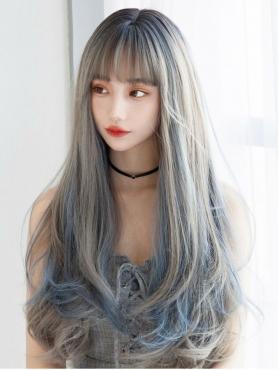 GORGEOUS GRADIENT LONG WAVY SYNTHETIC WEFTED CAP WIG LG770