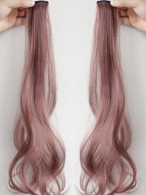 10 pcs Multi-Colors Party Highlights Clip in Synthetic Hair Extensions SCH356