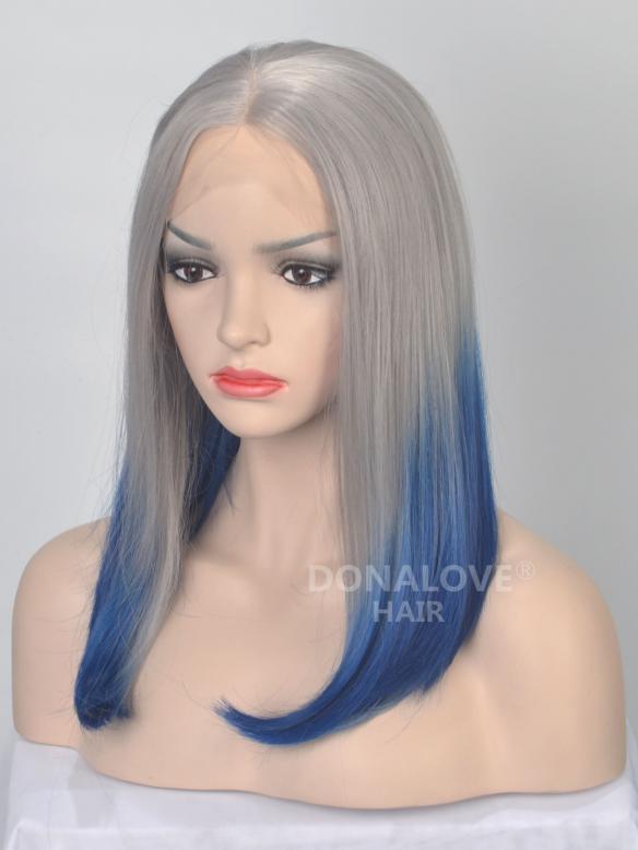 Human Hair Full Lace Wig Curly Ash Brown