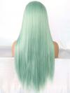 LIGHT GREEN LONG STRAIGHT SYNTHETIC LACE FRONT WIG SNY195