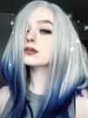 Straight Ombre Color Bob Synthetic Lace Front Wig SNY035