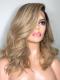 New Blonde Wavy Short Full Lace Human Hair Wig N007