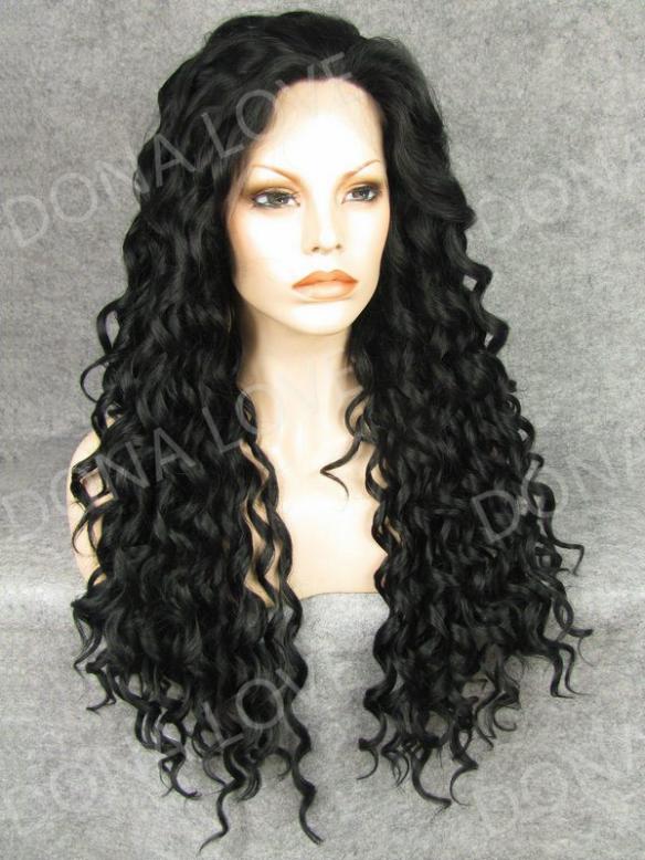 Human Hair Full Lace Wig Curly Ash Brown