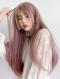 New Pink Hime Cut Long Straight Wefted Cap Wig LG030