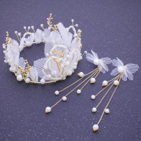 Fairy Bridal Crown with Earrings CP006
