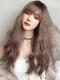 2019 New Gray Pink Synthetic Waist Length Wavy Wefted Cap Wig LG039