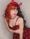 New Lolita Half Black Half Red Synthetic Wefted Cap Wig LG028