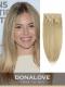 Light Golden Brown indian remy clip in hair extensions SD012
