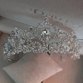 Silver Bridal Crown AC157