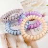 Candy Color Hair Ties-No Crease-Coil Hair Ties - (6 PCS, SMALL) H002