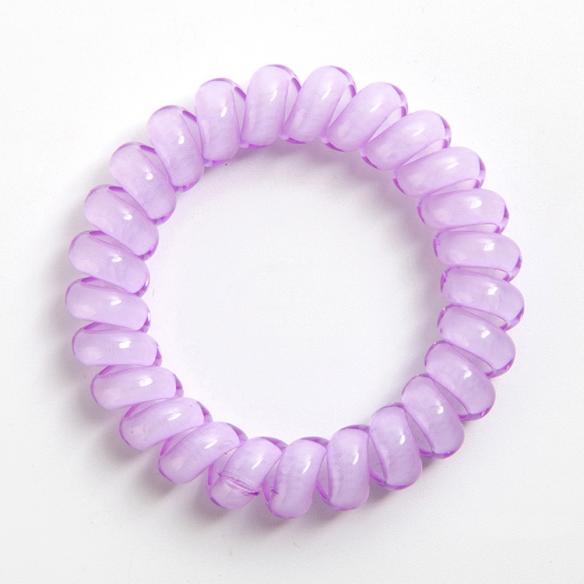 Candy Color Hair Ties-No Crease-Coil Hair Ties - (6 PCS, SMALL) H002