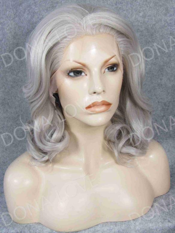 Human Hair Full Lace Wig Curly Ash Brown