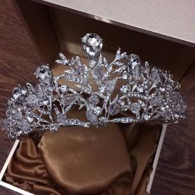 Silver Bridal Crown AC163