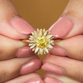 YOU ARE MY SUNSHINE SUNFLOWER RING A029